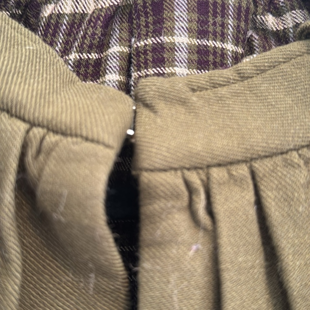 Adam Lippes Olive Green Cape with Black Tie - Picture 6 of 7